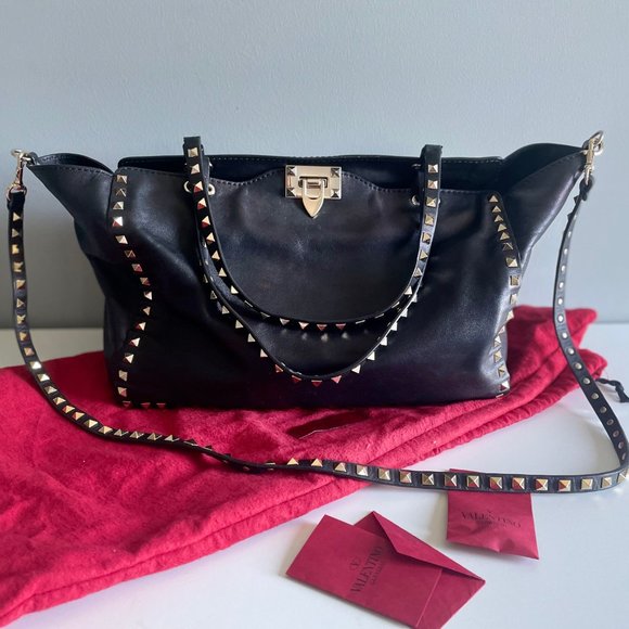 Valentino Garavani medium Rockstud leather tote - Picture 3 of 4